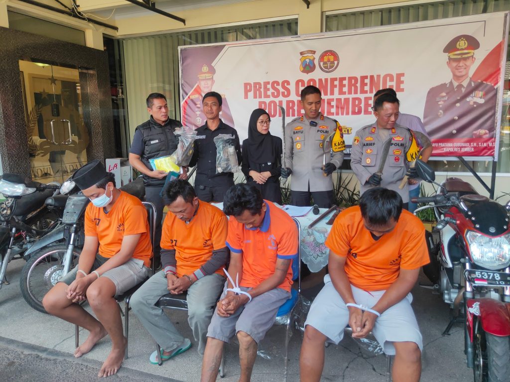 Tiga Pelaku Curanmor di Jember Beraksi di 8 TKP, Dua Berstatus&nbsp;Residivis