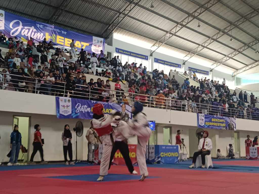 1.306 Atlet Se-Jatim Saling Adu Skill di Kejurprov Taekwondo Tingkat Pelajar dan&nbsp;Mahasiswa