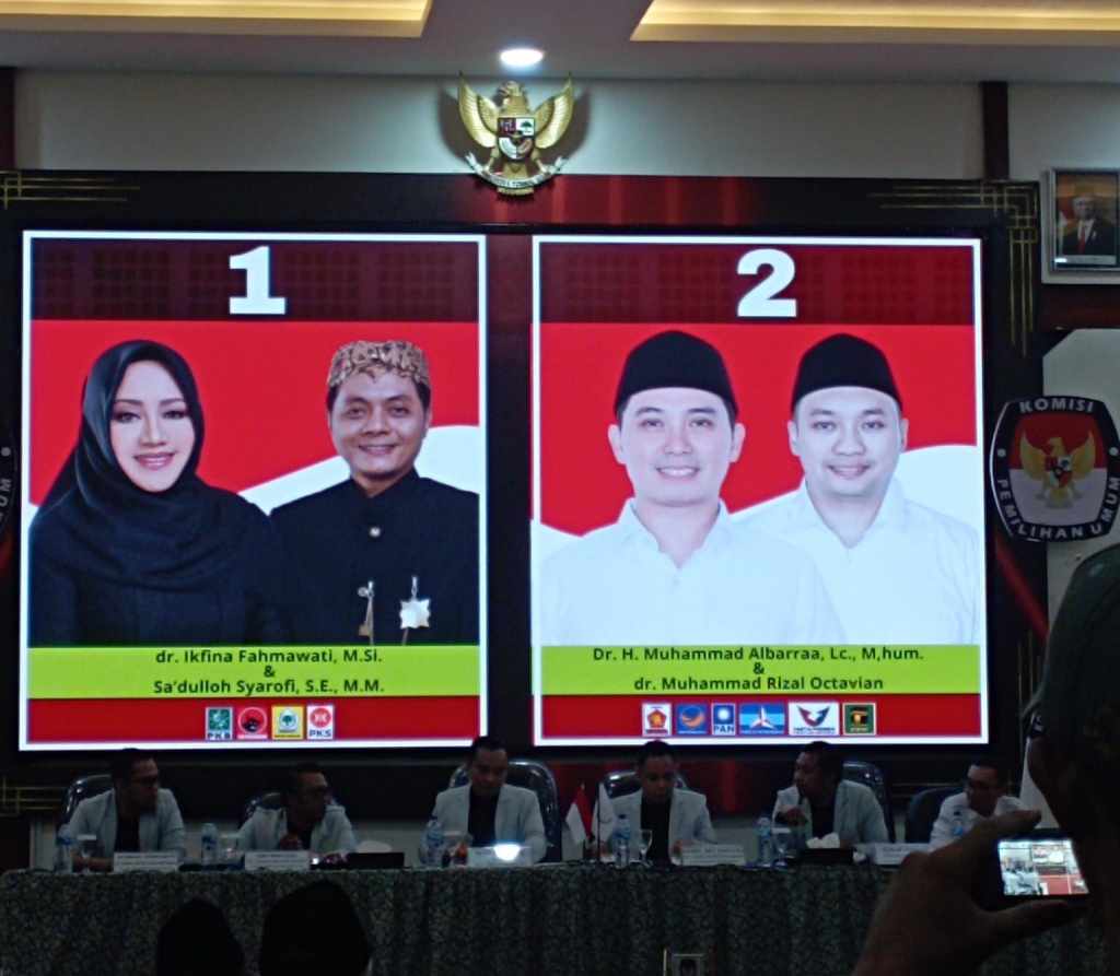 Pilkada Mojokerto 2024: Gus Barra Nomor Urut 2, Ikfina Nomor Urut&nbsp;1