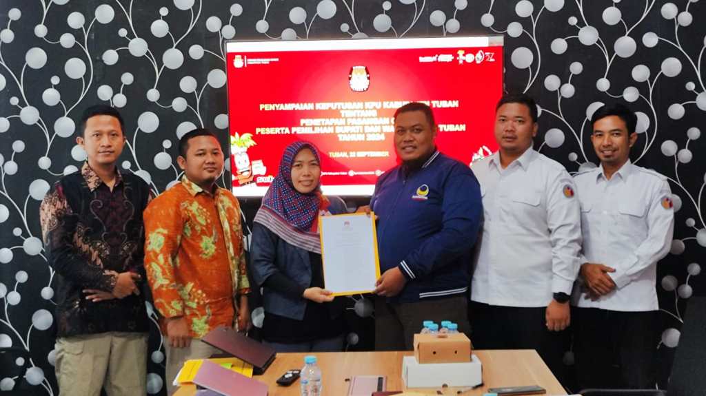 KPU Tetapkan Dua Paslon Pilkada Tuban, Petahana Bupati dan Wakil Resmi&nbsp;Berkontestasi